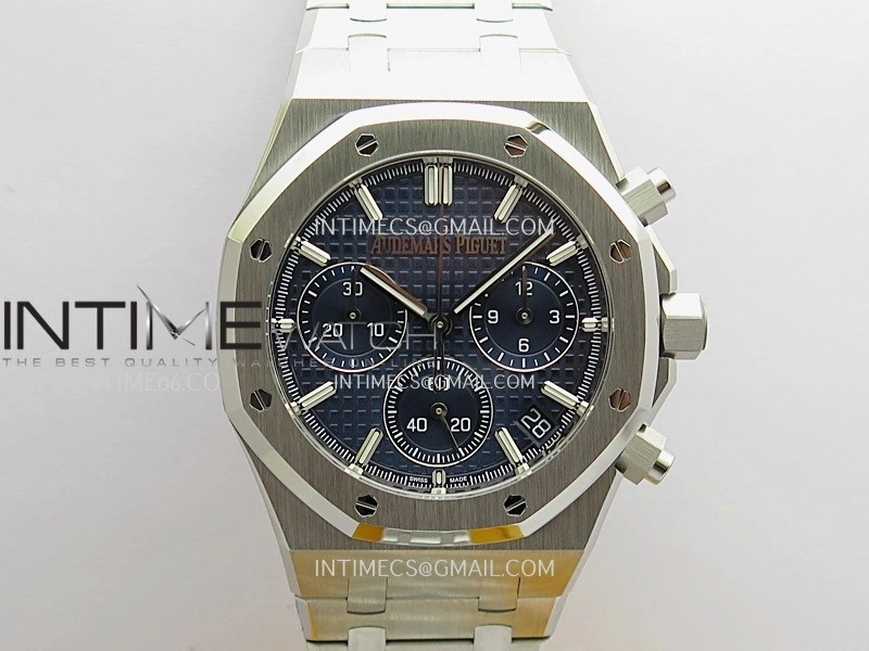 Royal Oak Chrono 26240 SS ZF 1:1 Best Edition Blue Dial On SS Bracelet Super Clone DD4401