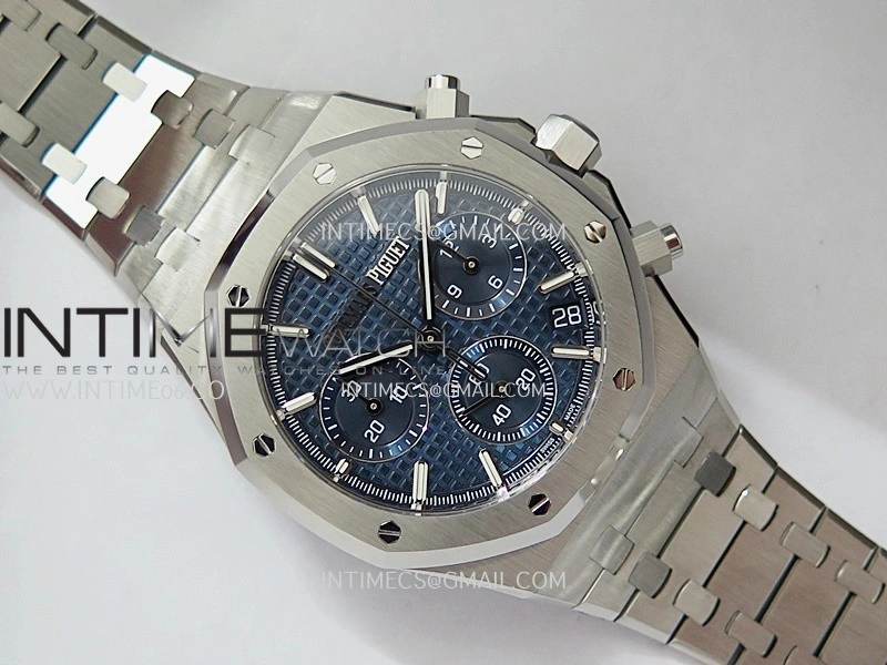 Royal Oak Chrono 26240 SS ZF 1:1 Best Edition Blue Dial On SS Bracelet Super Clone DD4401