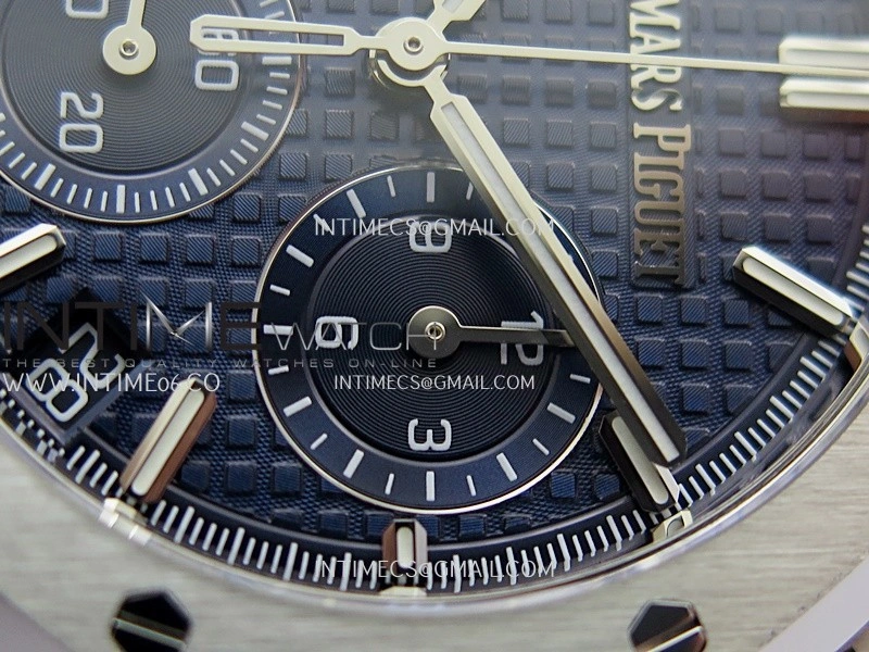 Royal Oak Chrono 26240 SS ZF 1:1 Best Edition Blue Dial On SS Bracelet Super Clone DD4401