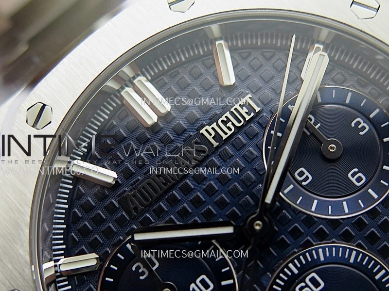 Royal Oak Chrono 26240 SS ZF 1:1 Best Edition Blue Dial On SS Bracelet Super Clone DD4401