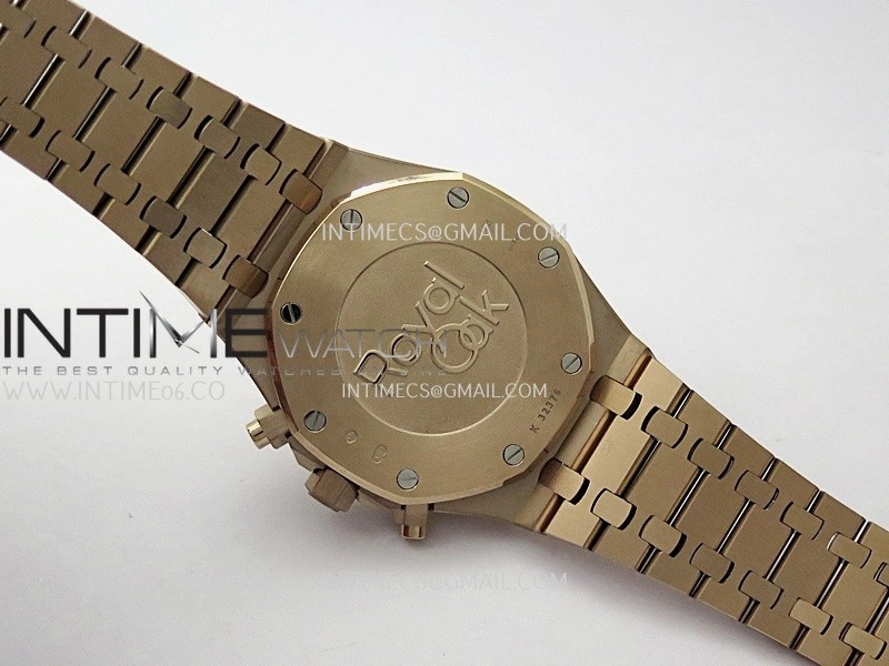 Royal Oak Chrono 26331 RG APSF 1:1 Best Edition Blue Dial RG Subdial On RG Bracelet A2385