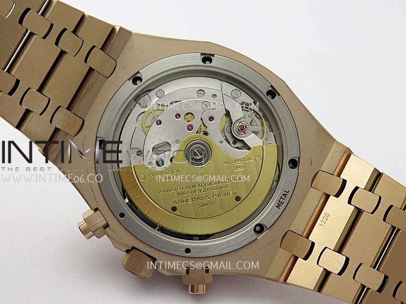 Royal Oak Chrono 26331 RG APSF 1:1 Best Edition Blue Dial RG Subdial On RG Bracelet A2385