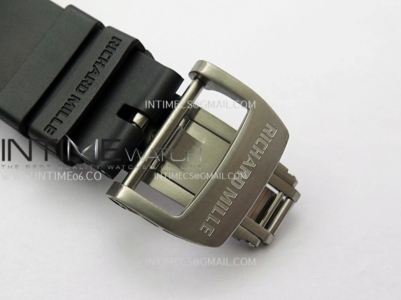 RM055 Transparent Black Inner Sonic Best Edition Skeleton Dial On Black Rubber Strap RMUL2 Super Clone