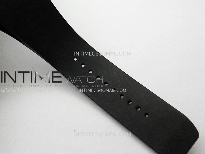 RM055 Transparent Black Inner Sonic Best Edition Skeleton Dial On Black Rubber Strap RMUL2 Super Clone