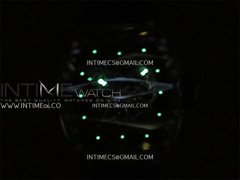 RM055 Transparent Black Inner Sonic Best Edition Skeleton Dial On Black Rubber Strap RMUL2 Super Clone