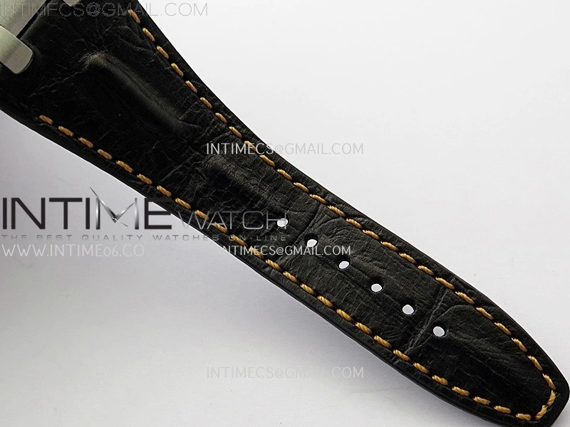 Royal Oak Offshore 42mm Volcano TKF Best Edition Black Dial on Black Leather Strap A7750