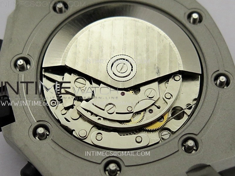 Royal Oak Offshore 42mm Volcano TKF Best Edition Black Dial on Black Leather Strap A7750