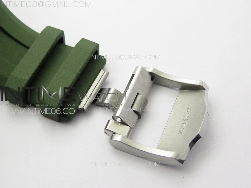 Royal Oak Offshore Diver 15720 ZF 1:1 Best Edition Green Dial on Green Rubber Strap A4308