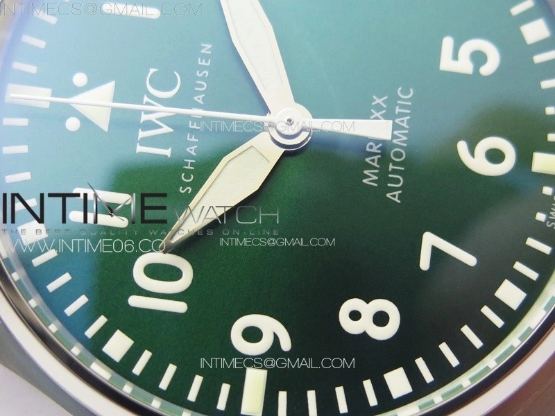 Mark XX IW328205 SS M+F 1:1 Best Edition Green Dial on Green Rubber Strap MIYOTA 9015