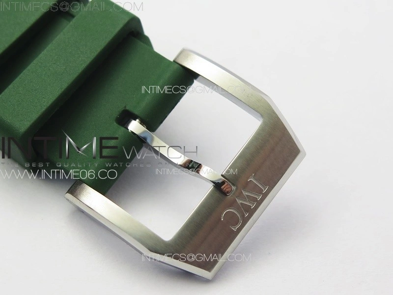Mark XX IW328205 SS M+F 1:1 Best Edition Green Dial on Green Rubber Strap MIYOTA 9015