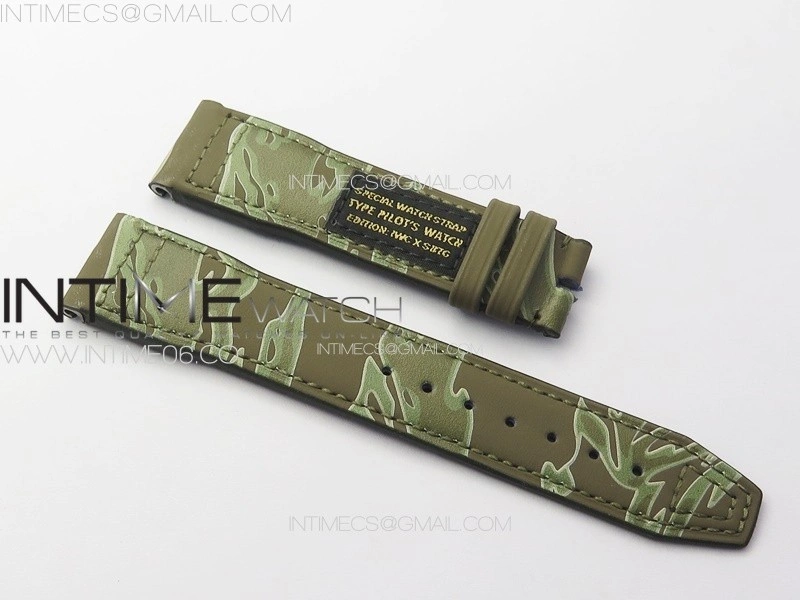 Mark XX IW328205 SS M+F 1:1 Best Edition Green Dial on Green Rubber Strap MIYOTA 9015
