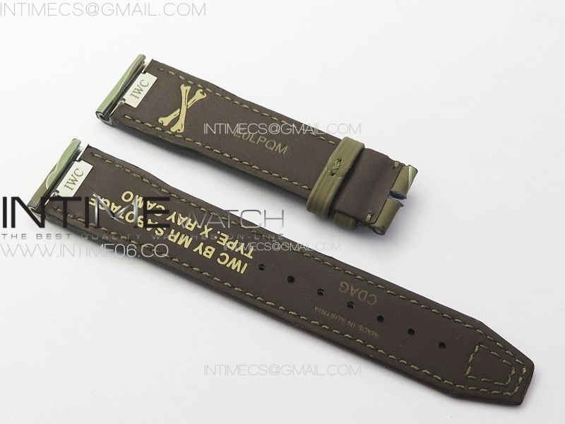 Mark XX IW328205 SS M+F 1:1 Best Edition Green Dial on Green Rubber Strap MIYOTA 9015