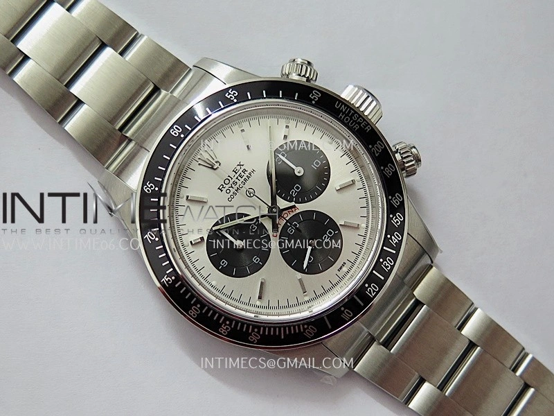 Daytona 116500 Blacken 904L SS PMSF 1:1 Best Edition Silver Dial Black Subdial On SS Bracelet DD4130
