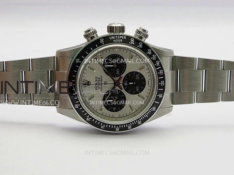 Daytona 116500 Blacken 904L SS PMSF 1:1 Best Edition Silver Dial Black Subdial On SS Bracelet DD4130