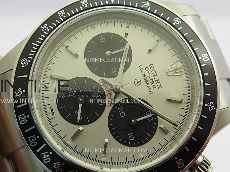 Daytona 116500 Blacken 904L SS PMSF 1:1 Best Edition Silver Dial Black Subdial On SS Bracelet DD4130