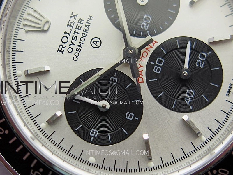 Daytona 116500 Blacken 904L SS PMSF 1:1 Best Edition Silver Dial Black Subdial On SS Bracelet DD4130