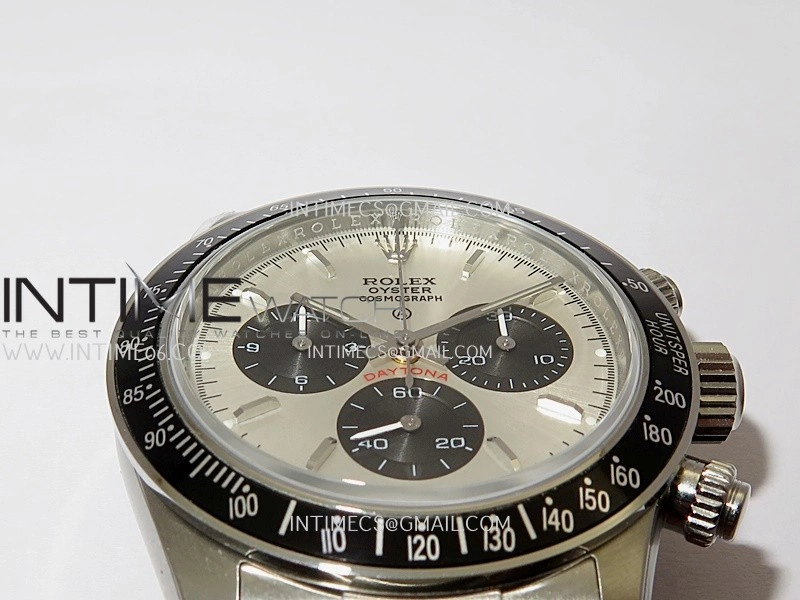 Daytona 116500 Blacken 904L SS PMSF 1:1 Best Edition Silver Dial Black Subdial On SS Bracelet DD4130