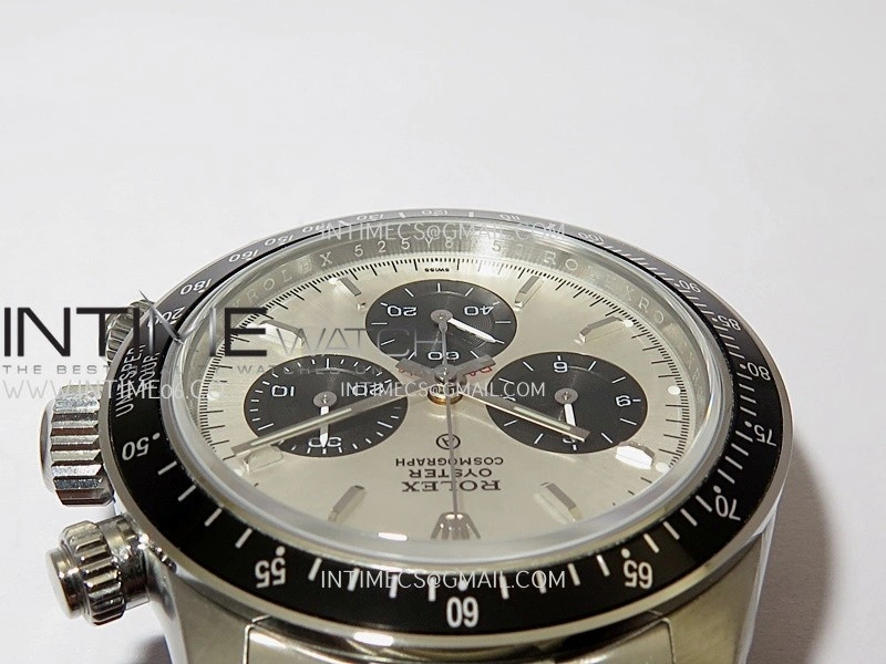 Daytona 116500 Blacken 904L SS PMSF 1:1 Best Edition Silver Dial Black Subdial On SS Bracelet DD4130