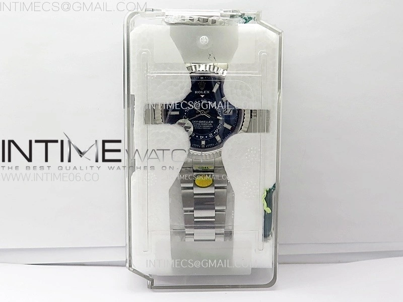 Sky-Dweller 326934 904L SS ZF 1:1 Best Edition Blue Dial on SS Bracelet Asian 2824