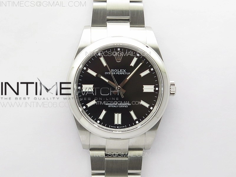 Oyster Perpetual 41mm 124300 904L Steel GMF 1:1 Best Edition Black Dial on SS Bracelet VR3230 V2