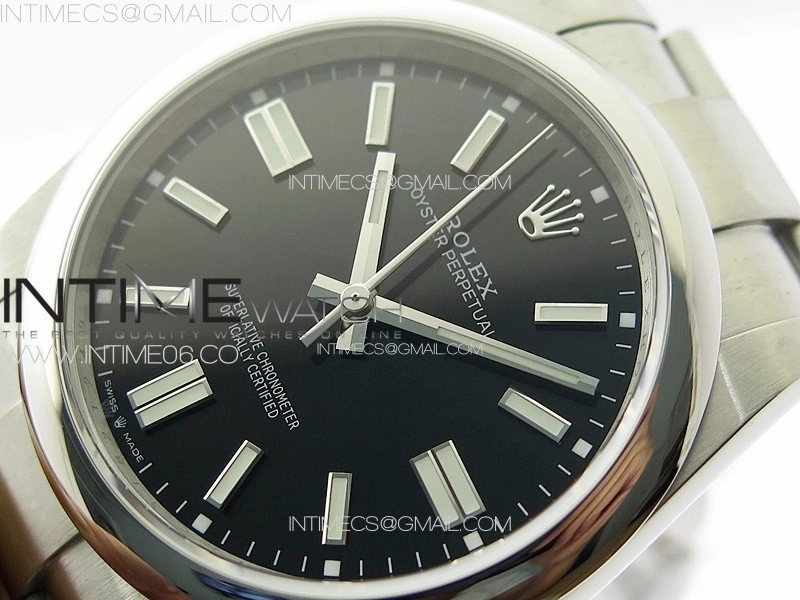 Oyster Perpetual 41mm 124300 904L Steel GMF 1:1 Best Edition Black Dial on SS Bracelet VR3230 V2
