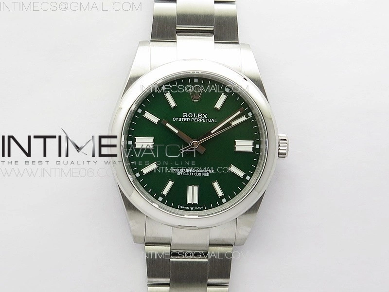 Oyster Perpetual 41mm 124300 904L Steel GMF 1:1 Best Edition Green Dial on SS Bracelet VR3230 V2