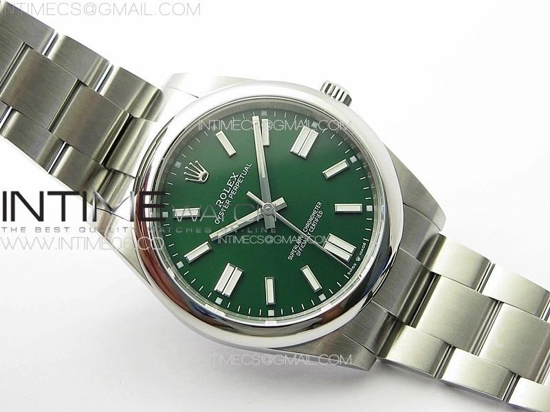 Oyster Perpetual 41mm 124300 904L Steel GMF 1:1 Best Edition Green Dial on SS Bracelet VR3230 V2