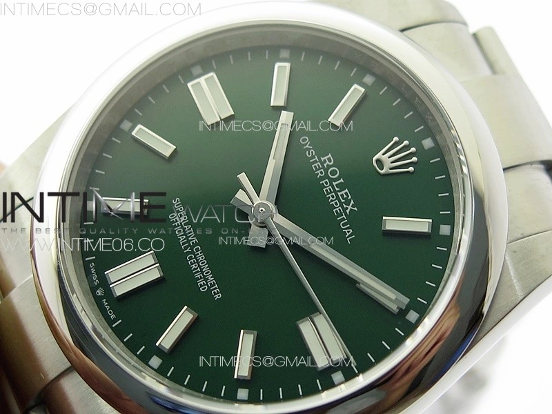 Oyster Perpetual 41mm 124300 904L Steel GMF 1:1 Best Edition Green Dial on SS Bracelet VR3230 V2