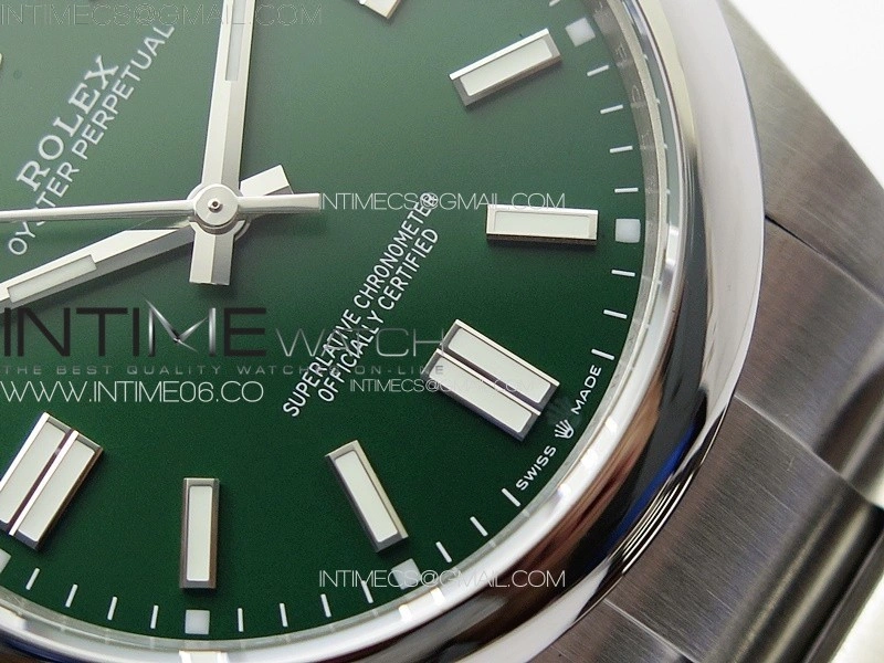 Oyster Perpetual 41mm 124300 904L Steel GMF 1:1 Best Edition Green Dial on SS Bracelet VR3230 V2