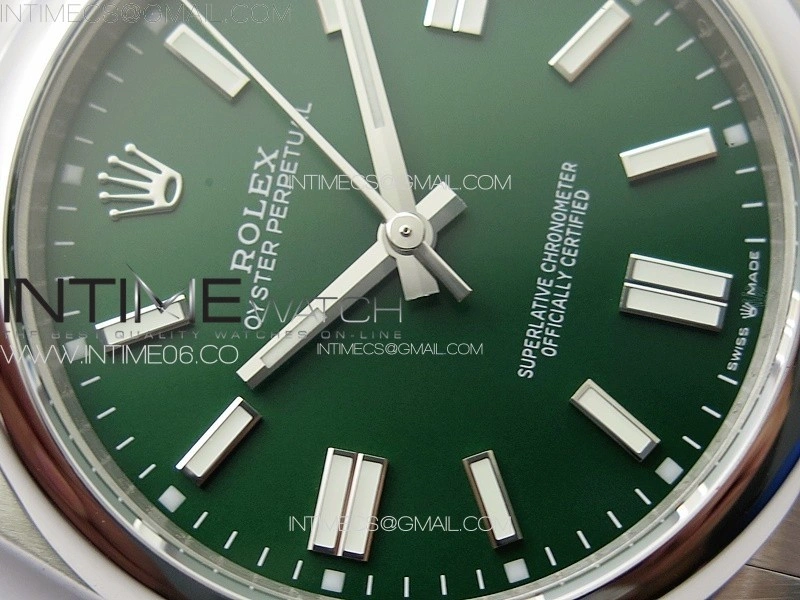 Oyster Perpetual 41mm 124300 904L Steel GMF 1:1 Best Edition Green Dial on SS Bracelet VR3230 V2
