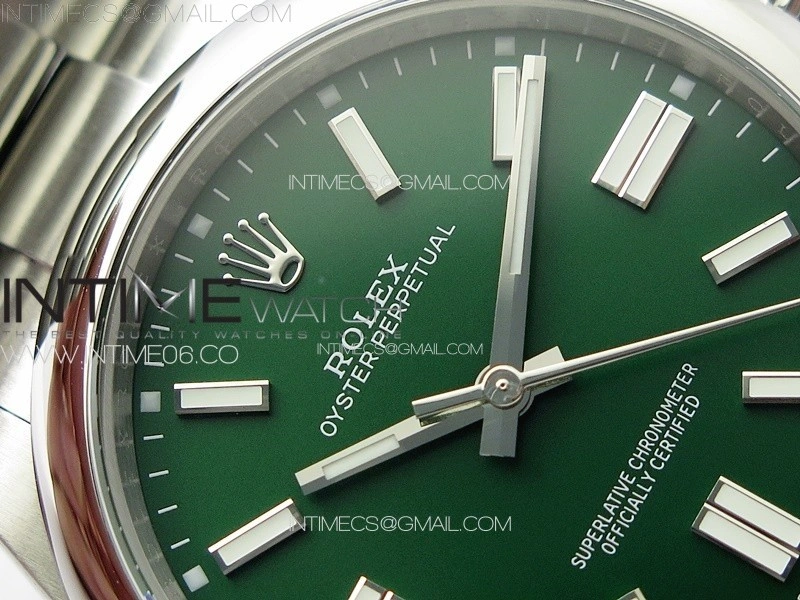 Oyster Perpetual 41mm 124300 904L Steel GMF 1:1 Best Edition Green Dial on SS Bracelet VR3230 V2