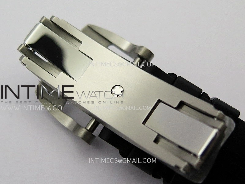 RM055 RG Inner Bezel Black Crown NTPT ZF 1:1 Best Edition on Black Rubber Strap RMUL2 Super Clone V2