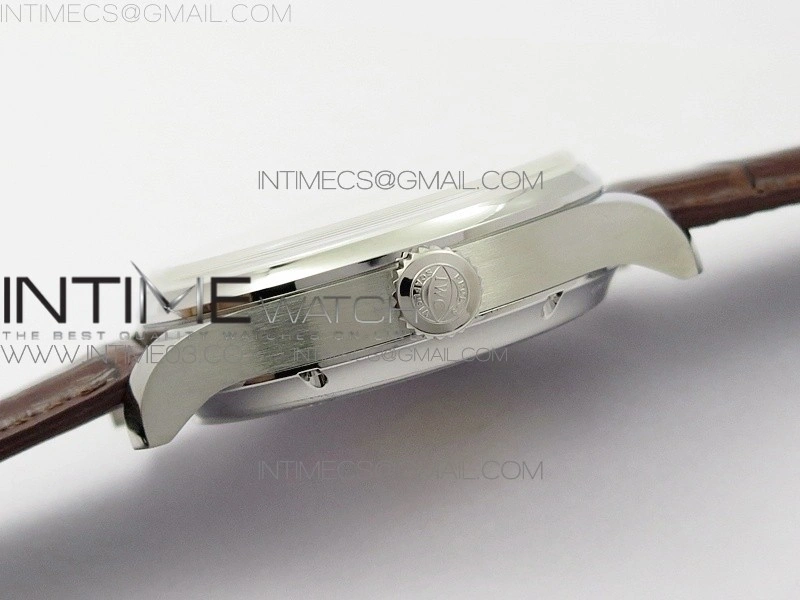 Portuguese Real PR Real Annual Calendar IW503501 AZF 1:1 Best Edition White Dial on Brown Leather Strap A52850