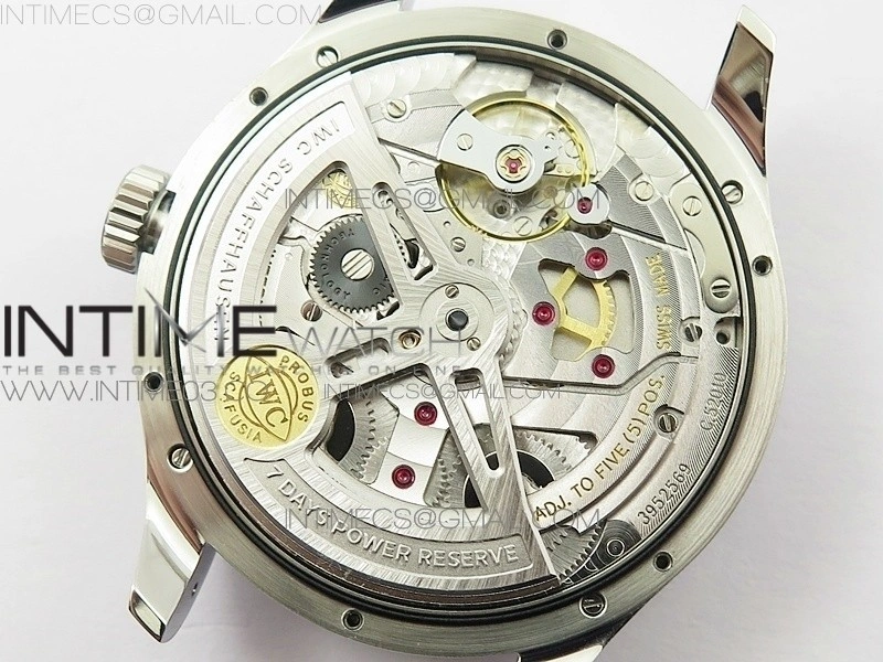 Portuguese Real PR Real Annual Calendar IW503501 AZF 1:1 Best Edition White Dial on Brown Leather Strap A52850