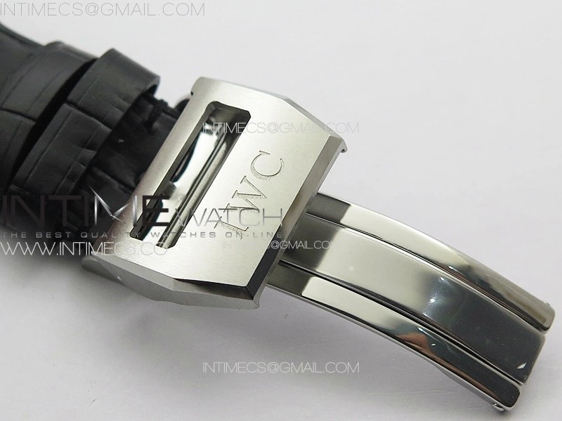 Big Pilot Annual Calendar SS IW5027 AZF 1:1 Best Edition Blue Dial on Black Leather Strap A52850