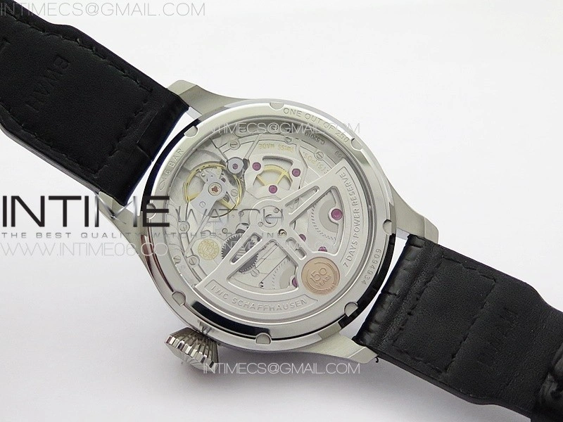 Big Pilot Annual Calendar SS IW5027 AZF 1:1 Best Edition Blue Dial on Black Leather Strap A52850