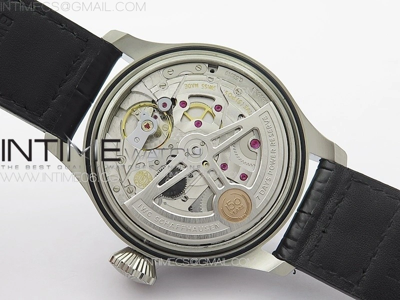 Big Pilot Annual Calendar SS IW5027 AZF 1:1 Best Edition Blue Dial on Black Leather Strap A52850