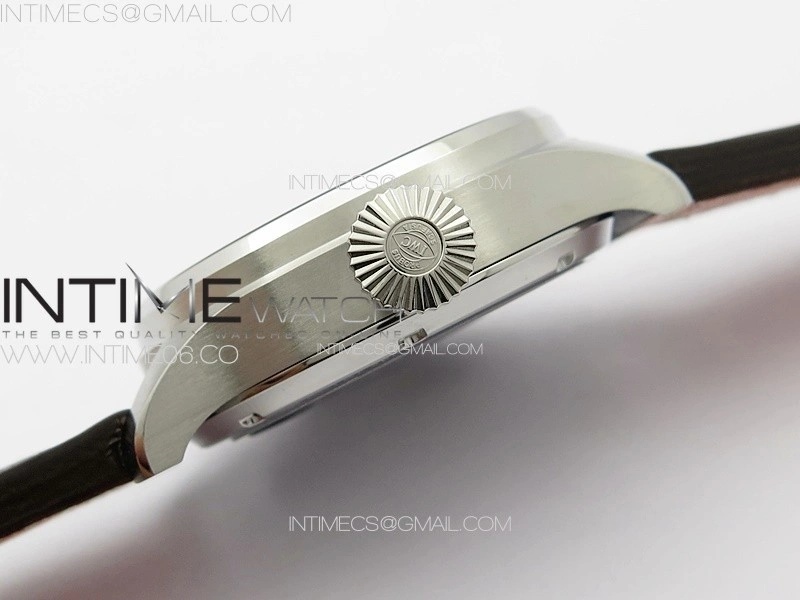 Big Pilot Annual Calendar SS IW5027 AZF 1:1 Best Edition Gray Dial on Brown Leather Strap A52850