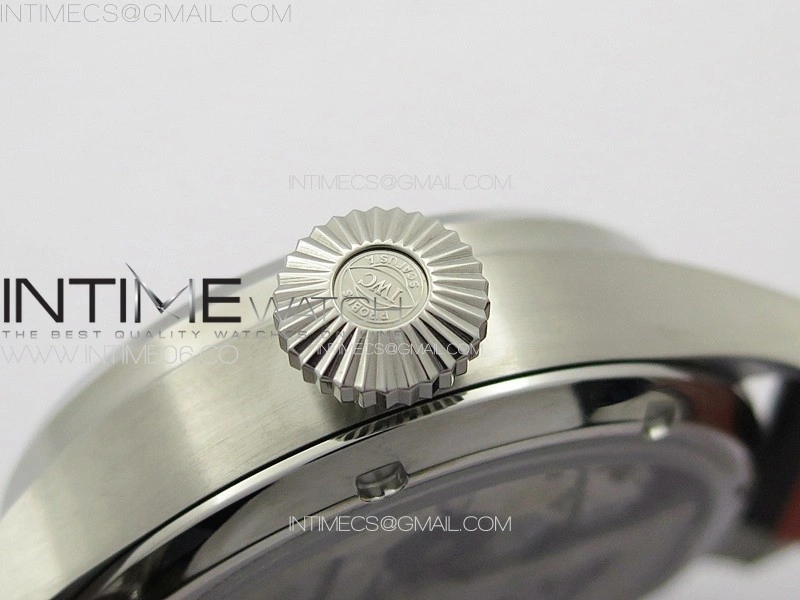 Big Pilot Annual Calendar SS IW5027 AZF 1:1 Best Edition Gray Dial on Brown Leather Strap A52850