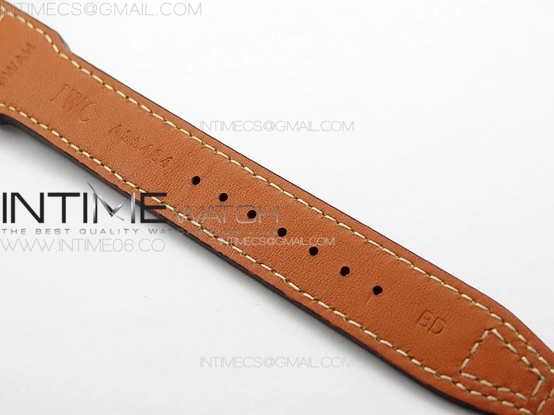 Big Pilot Annual Calendar SS IW5027 AZF 1:1 Best Edition Gray Dial on Brown Leather Strap A52850