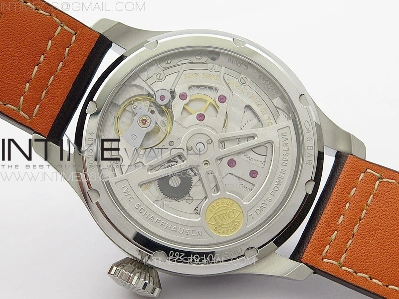 Big Pilot Annual Calendar SS IW5027 AZF 1:1 Best Edition Gray Dial on Brown Leather Strap A52850
