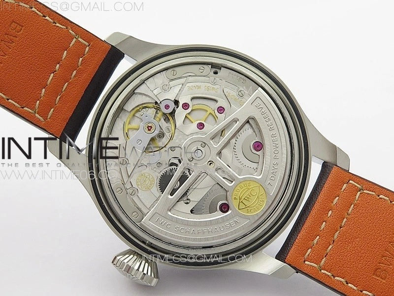 Big Pilot Annual Calendar SS IW5027 AZF 1:1 Best Edition Gray Dial on Brown Leather Strap A52850