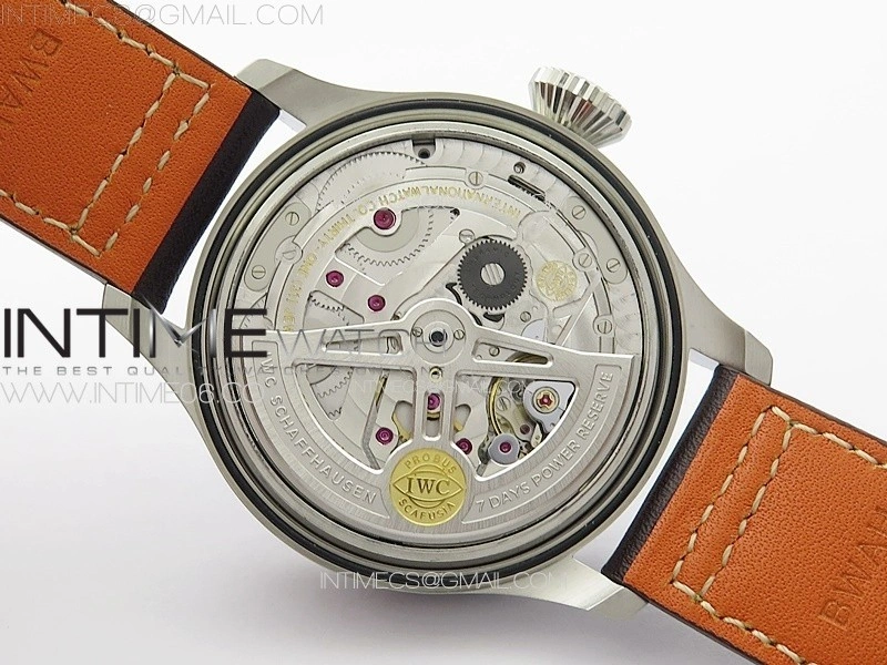 Big Pilot Annual Calendar SS IW5027 AZF 1:1 Best Edition Gray Dial on Brown Leather Strap A52850