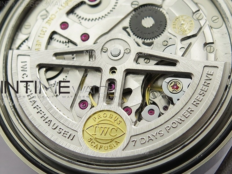 Big Pilot Annual Calendar SS IW5027 AZF 1:1 Best Edition Gray Dial on Brown Leather Strap A52850