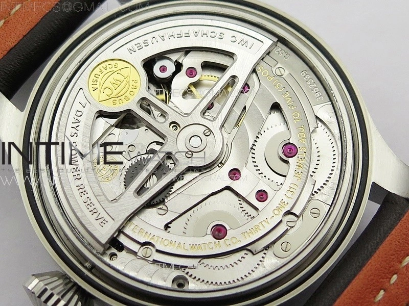 Big Pilot Annual Calendar SS IW5027 AZF 1:1 Best Edition Gray Dial on Brown Leather Strap A52850