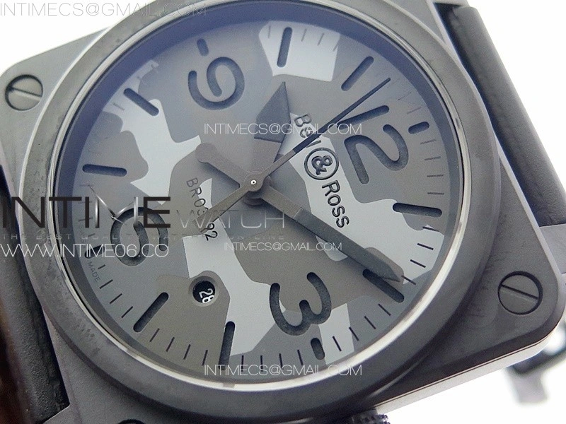 BR 03-92 Real Ceramic 1:1 Best Edition Camouflage Apes Dial on Black Rubber Strap MIYOTA 9015