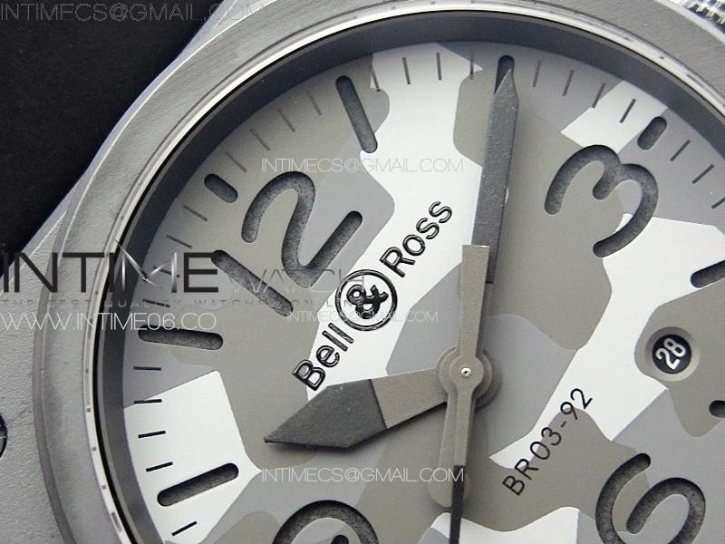 BR 03-92 Real Ceramic 1:1 Best Edition Camouflage Apes Dial on Black Rubber Strap MIYOTA 9015