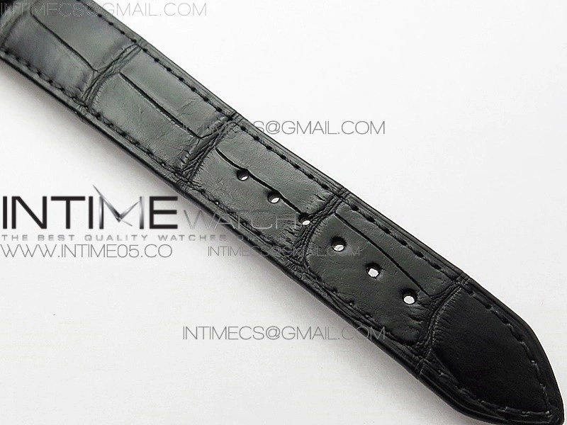 Cellini 50519 Real Date RG BP Best Edition Black Dial Stick Markers on Black Leather Strap SA3165
