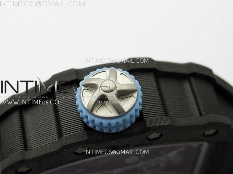 RM053-01 Real Forge Carbon JBF Best Edition Skeleton Dial on Blue Nylon Strap Asian Movement
