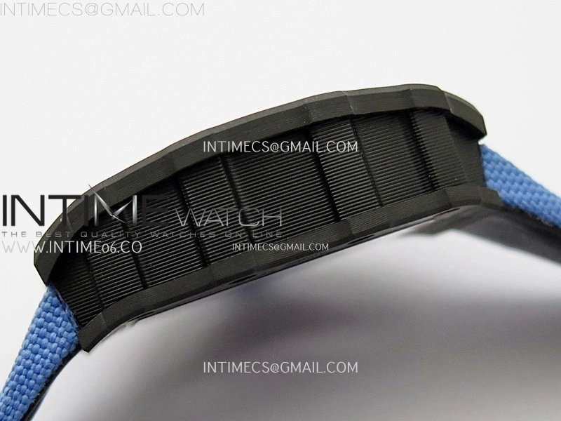 RM053-01 Real Forge Carbon JBF Best Edition Skeleton Dial on Blue Nylon Strap Asian Movement